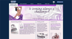 Desktop Screenshot of ironing.delonghi.com