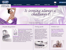 Tablet Screenshot of ironing.delonghi.com